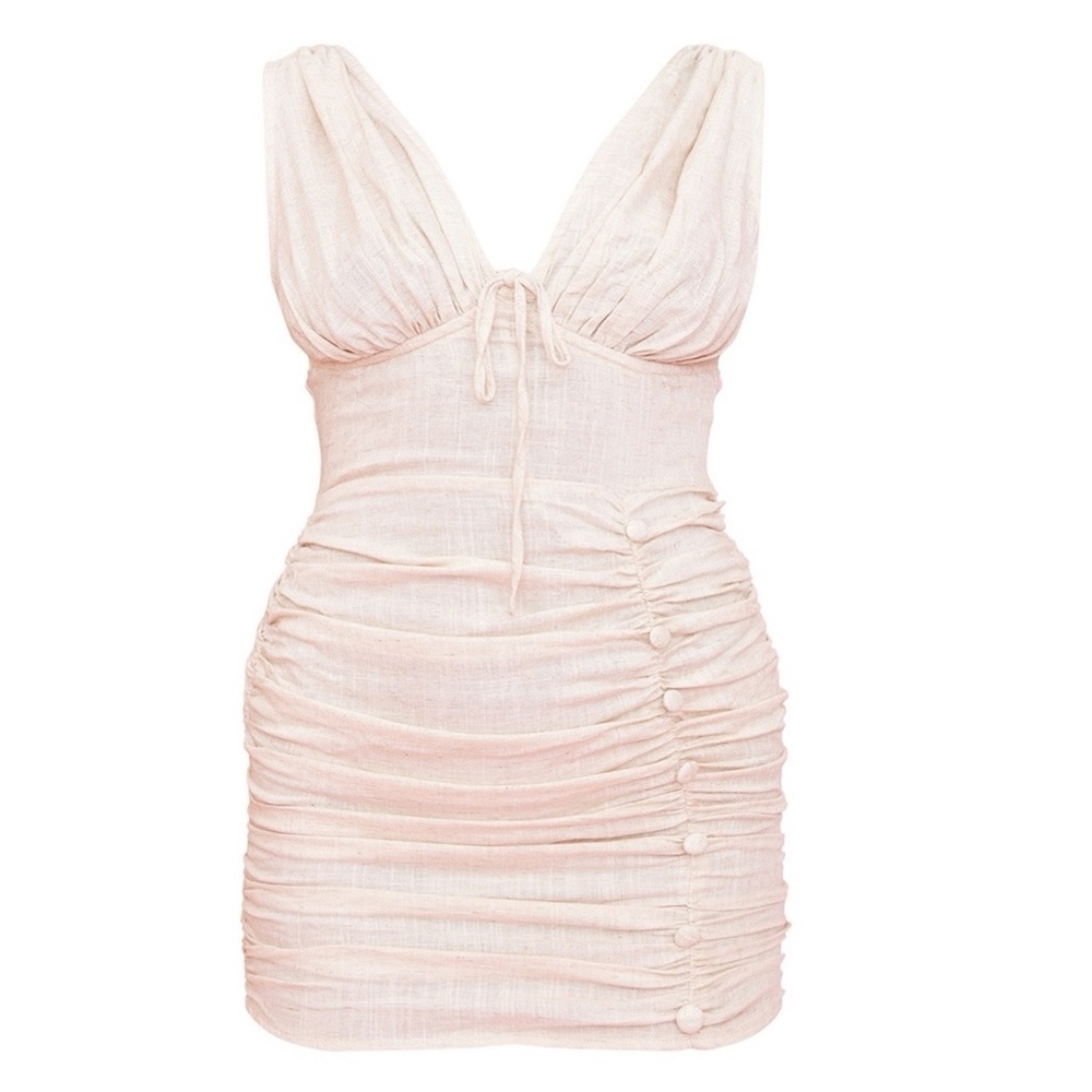 PLT Stone Linen Mini Dress - BNWT